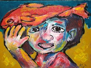 Martin van Wordragen - Jongen met vis. kopen? Bied vanaf 300!