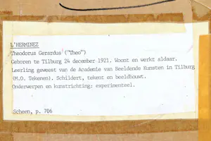 Theo  l' Herminez - Ingelijste monotype: vrouwelijk naakt - 1957 (uniek werk, 1 afdruk) kopen? Bied vanaf 225!