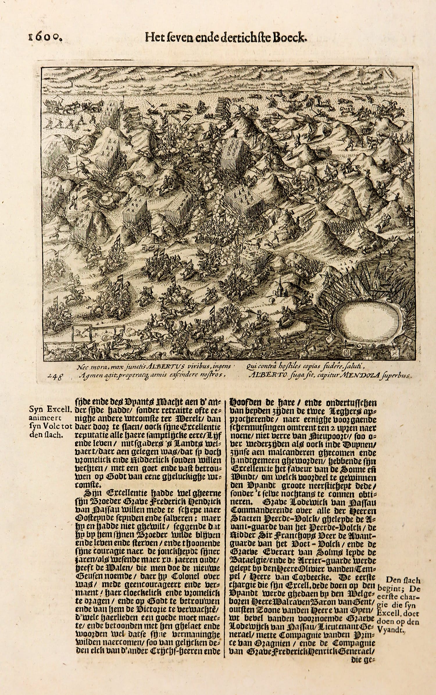 Niet of onleesbaar gesigneerd - Gravure, Slag bij Nieuwpoort kopen? Bied vanaf 1!