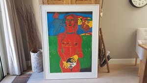 Corneille - carborundum 102/120 (zeer groot en ingelijst), 1988 kopen? Bied vanaf 499!