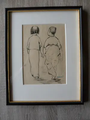 Gabriëlle Ferrand - 2 Pentekening, kopen? Bied vanaf 45!