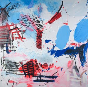 Rachid Ben Ali - Gemengde techniek op doek, Zonder titel (Groot) kopen? Bied vanaf 1!