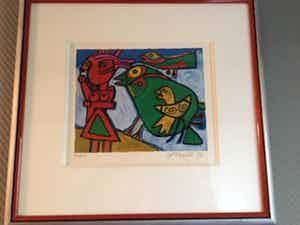 Corneille - L'oisseau et la femme verkocht voor € 150!