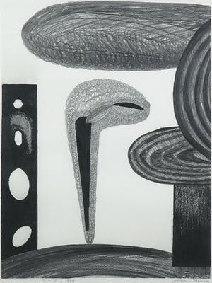 Jan Dekker - Potloodtekening, Zonder titel - Ingelijst kopen? Bied vanaf 20!