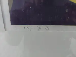 Vincent van Ojen - Grijze schaal met vruchten - houtsnede - kopen? Bied vanaf 75!