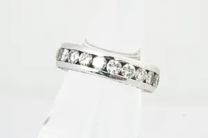 85 -Exclusieve 14 krt witgoud & diamant "dubbele" alliance ring - 3ct briljant!! kopen? Bied vanaf 1470!