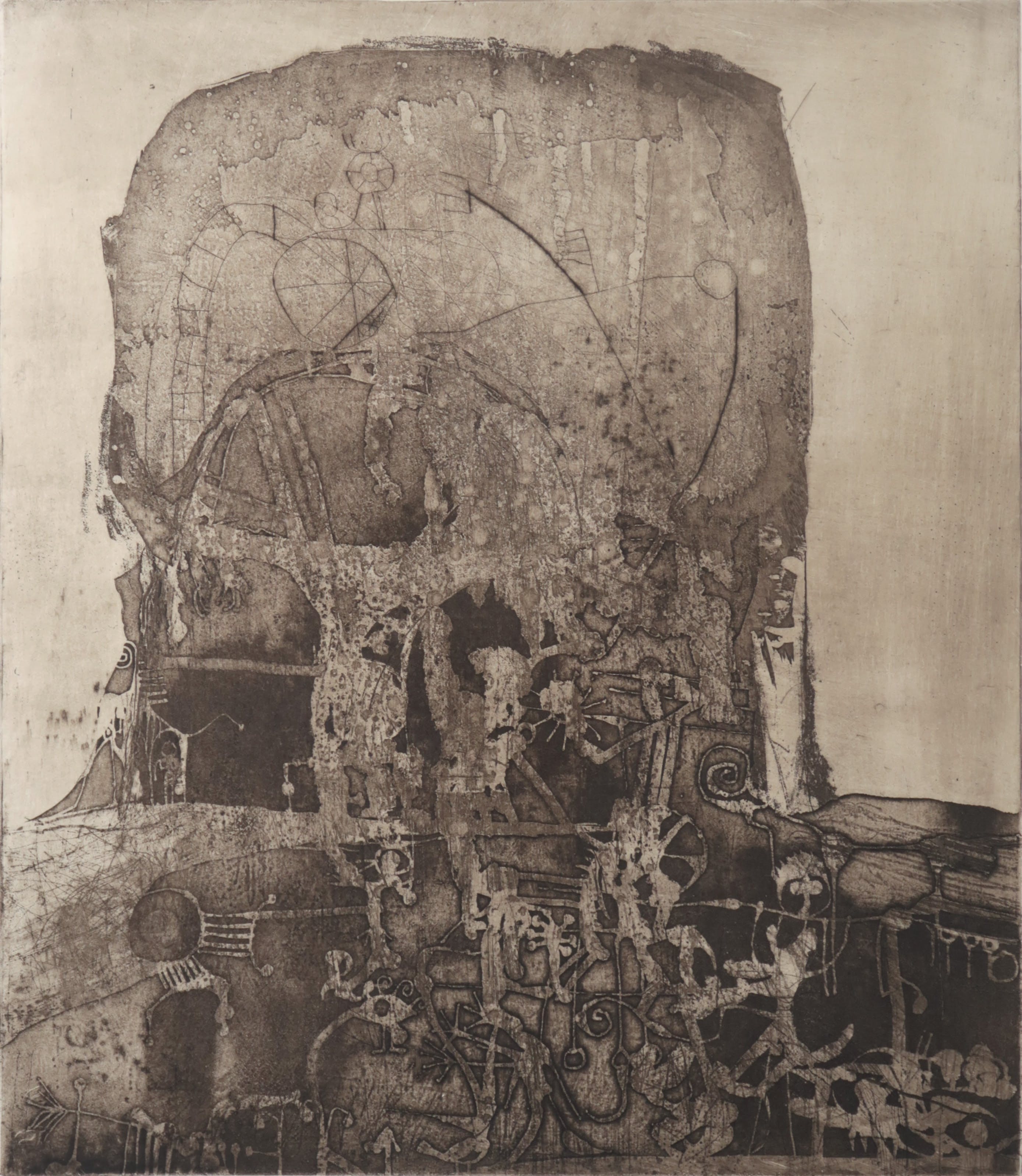 Elmar Gille - Ets, Haus des Berges - Ingelijst kopen? Bied vanaf 80!