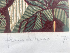 Buy Frans de Haas - Vrouw met Vogels - Eigendruk -Zeer kleine oplage 6/8, Handgesigneerd -1971? Bid from 1!