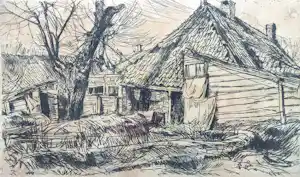 Johan Dijkstra - Boerderij, ets verkauft für € 270!