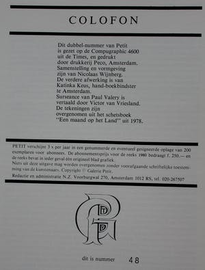 Nicolaas Wijnberg - Litho - 1980 kopen? Bied vanaf 55!