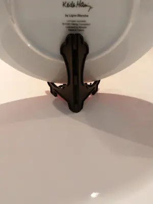 Keith Haring - porseleinen verzamelbord Ligne Blanc handgeschilderd wit/zwart Limited Edition kopen? Bied vanaf 150!