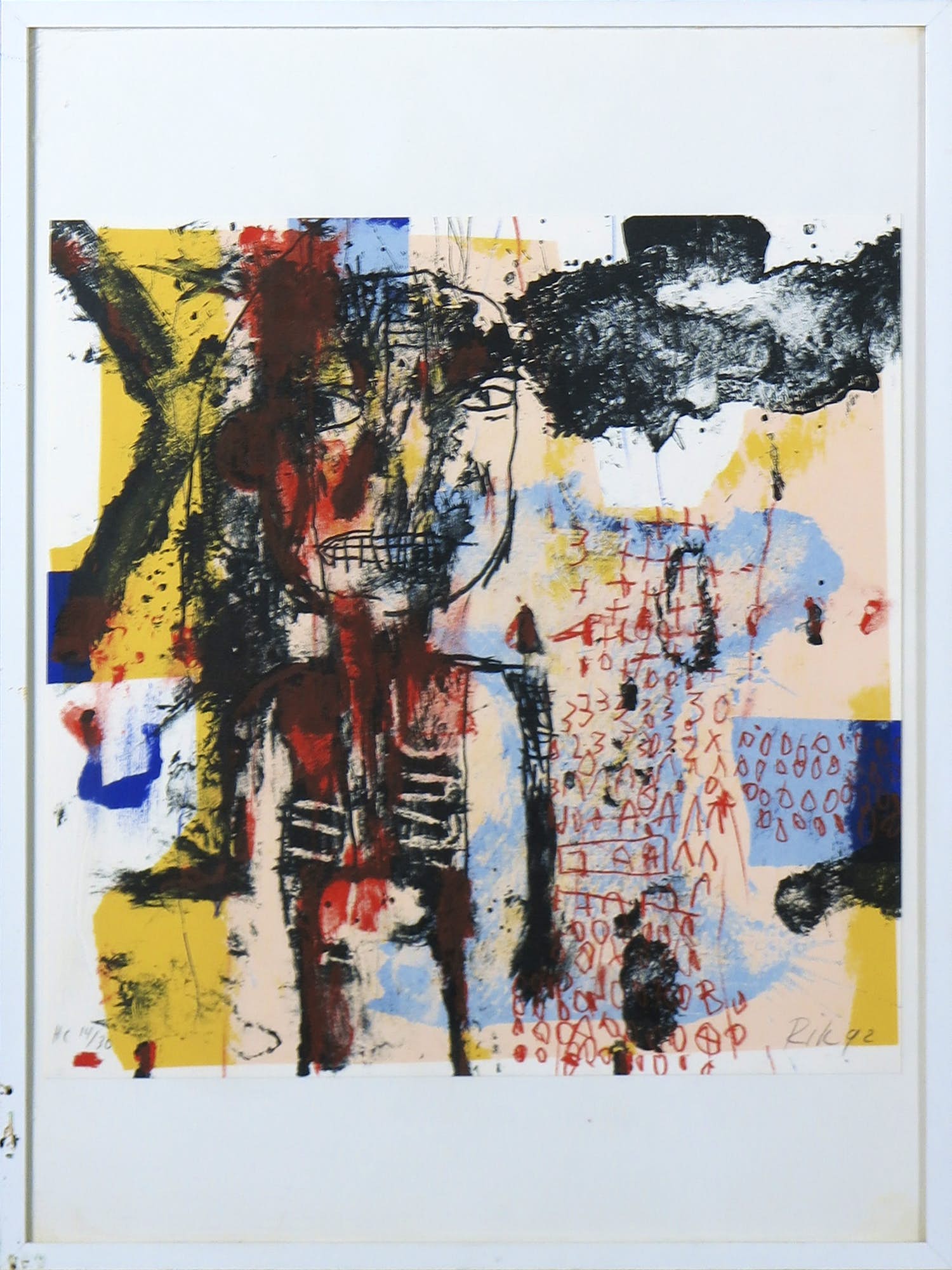 Rik van Iersel - Litho, Zonder titel - Ingelijst kopen? Bied vanaf 1!