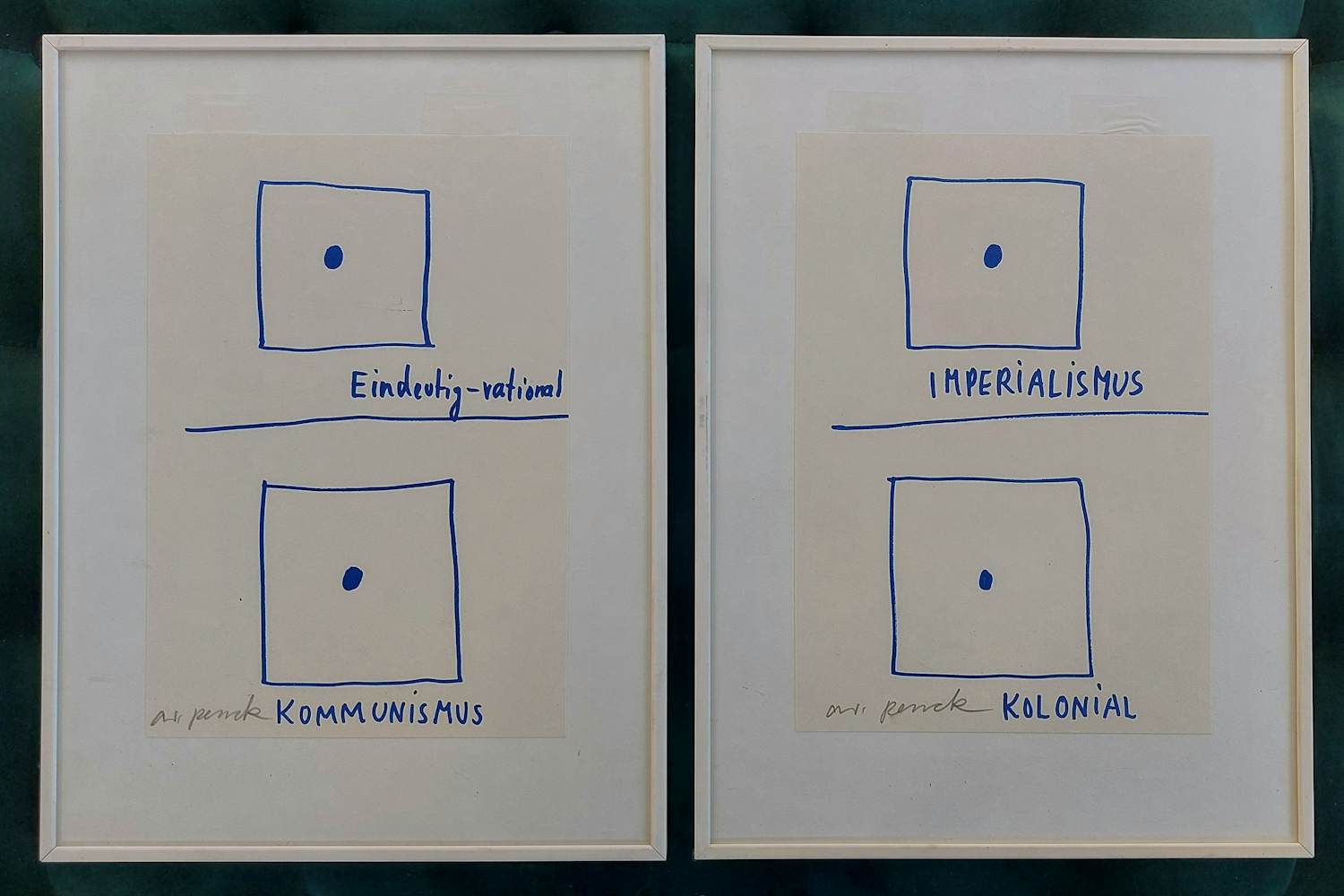 A.R. Penck - 2 ingelijste lithografiën kopen? Bied vanaf 230!