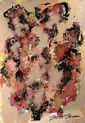 Bert Braam - Acryl op doek, Zonder titel kopen? Bied vanaf 1!