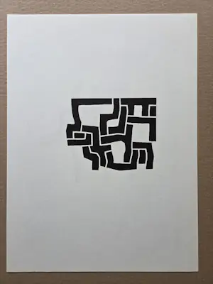Eduardo Chillida - Figuren. Dubbelzijdig. Litho uit Derriere Le Miroir. kaufen? Bieten Sie von 49!