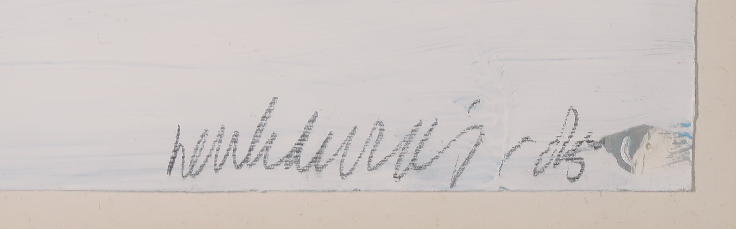 Henk de Vries - Acryl en collage op papier, Waddenzee kopen? Bied vanaf 40!