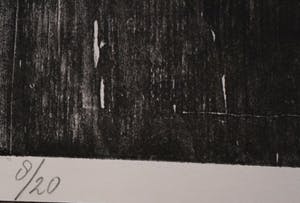 Klaas Gubbels - grote houtsnede - kan -1990 kopen? Bied vanaf 395!