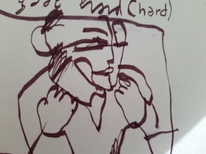 Herman Brood - tekening 't gaat hard, ingelijst kopen? Bied vanaf 170!