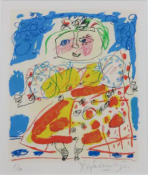 Kees Salentijn - Litho op papier, Nina - Ingelijst kopen? Bied vanaf 50!