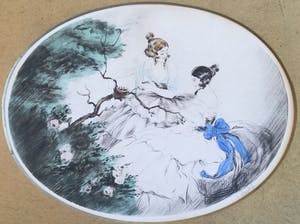 Alfred Renaudin - C5004-29, Twee dames in het park kopen? Bied vanaf 75!