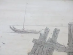 Paul Arntzenius - Hoogaarzen bij Veere - Tekening kopen? Bied vanaf 200!