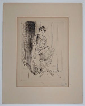 Isaac Israels - De trommelaarster (uit 1910-1920) kopen? Bied vanaf 475!