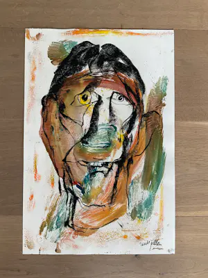 Rudi Pillen - Acryl op papier kaufen? Bieten Sie von 200!