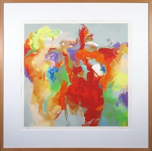 Peter Munnik - Zeefdruk, Zonder Titel II - Ingelijst kopen? Bied vanaf 35!