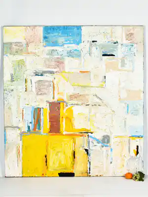 Theo Kuijpers - Zonder Titel - Origineel - 130 x 120 cm verkocht voor € 1500!