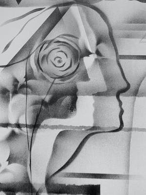 Gislain Dussart - Composition with Rose kopen? Bied vanaf 18!