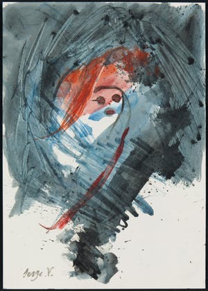 Serge Vandercam - Aquarel, Figuur kopen? Bied vanaf 275!