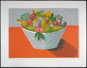 Hendrik Jan Visser - Zeefdruk, Stilleven met fruit kopen? Bied vanaf 1!