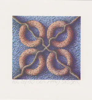 Bernhard Stuber - e.a: Vier zeefdrukken: Quadro I, Geometrische Composities I, II, III kopen? Bied vanaf 35!