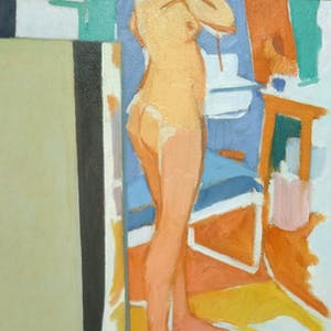 Antoon van Bakel - ''Kompositie met naaktstudie." 1976 kopen? Bied vanaf 100!