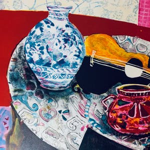 Wendy Chazin - Still-life with violin and vase kopen? Bied vanaf 23!
