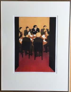 Willy Belinfante - Captains of Industry | Kleurenets - professioneel ingelijst verkocht voor € 69!