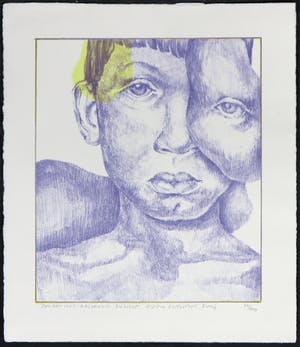 Otto Egberts - Litho, Jongen met aflopend gezicht + oeuvrecatalogus kopen? Bied vanaf 70!