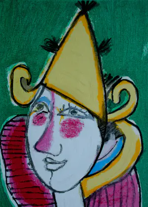 Corneille - ingelijste zeefdruk: Clown - 1994 (nette lijst!) kopen? Bied vanaf 250!