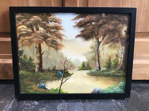 Niet of onleesbaar gesigneerd - Landschap met bos en water kopen? Bied vanaf 1!