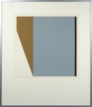 John de Rijke - Zeefdruk, Geometrisch abstract - Ingelijst kopen? Bied vanaf 10!