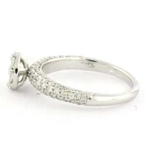 ESFAHAN - 18k witgouden ring bezet met briljant geslepen diamant tot. 1.00ct kopen? Bied vanaf 810!