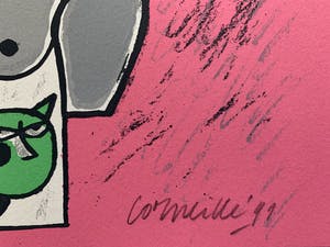 Corneille - kleurenzeefdruk - 'Toujours en route' - 1991 kopen? Bied vanaf 250!
