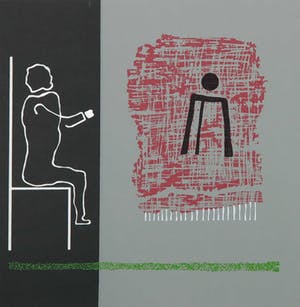 Rens Labruyere - Zeefdruk, Zonder titel kopen? Bied vanaf 1!