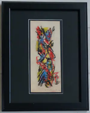 Theo Wolvecamp - Abstracte voorstelling kopen? Bied vanaf 295!