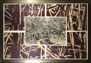 Jan Hendrix - Gemengde druktechniek, Zonder titel - Ingelijst (Zeer groot) verkocht voor € 1!