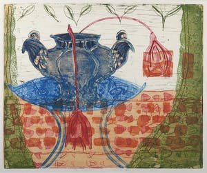 Lukie de Bree - Kleurenets, Het nagerecht - Ingelijst kopen? Bied vanaf 35!