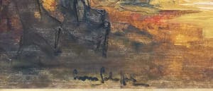 Niet of onleesbaar gesigneerd - C4113C - Oosterse voorstelling met figuren kopen? Bied vanaf 1!