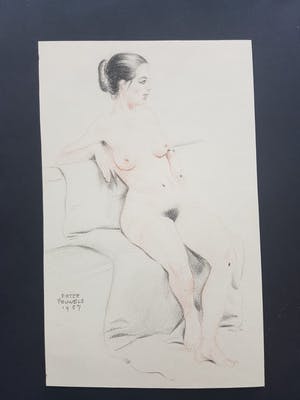 Pieter Pouwels - Pieter Pouwels 1910-1985originele gesigneerde tekening vrouwelijk naakt 1957 kopen? Bied vanaf 50!