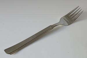 Niet of onleesbaar gesigneerd - Twaalf dinervorken bestek Orchidee van Raadvad uit Denemarken kopen? Bied vanaf 10!