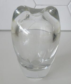 Floris Meydam - voor Royal Leerdam - Dubbelwandig blank glazen vaasje kopen? Bied vanaf 15!